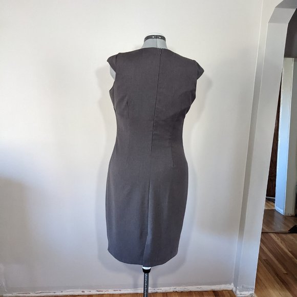 Grey, wool sheath dress - Picture 3 of 4